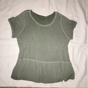 Arizona Green Peplum Tee